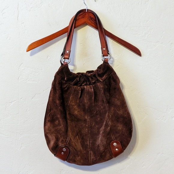 fossil suede purse